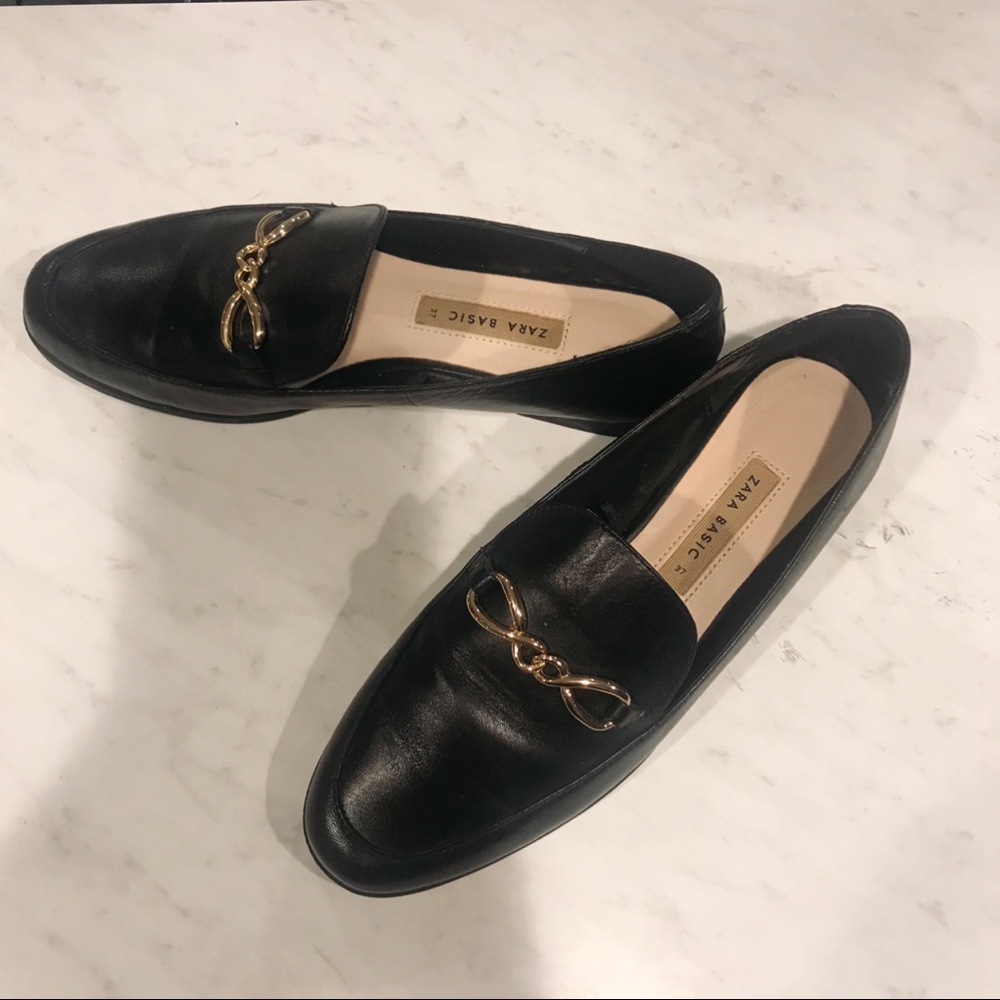 Leather loafers